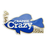 Crappie Crazy Die Cut Sticker