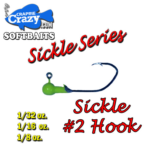Crappie Sickle Series Jigheads – Crappie Crazy